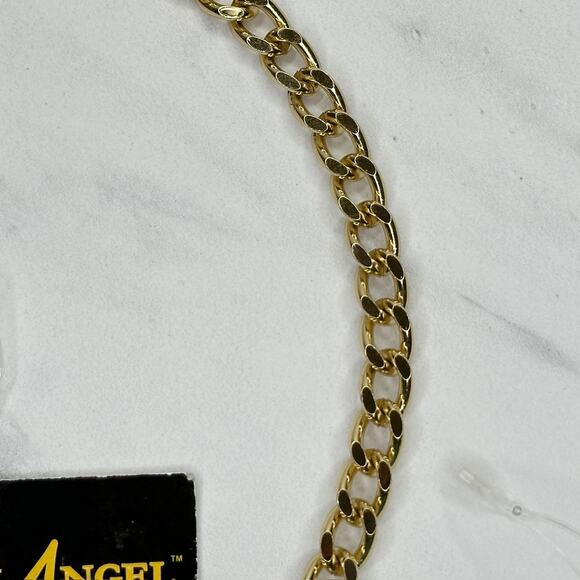 Zenith Angel Gold Tone Chain Belt Y2K Festival NWT Medium (M) ✨ - Picture 7 of 13